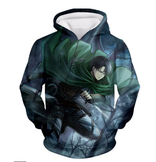 attack on titan anime 3D Printing hoodie