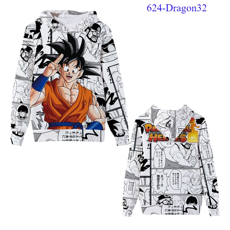 Dragon Ball anime 3D printed hoodie 10 styles