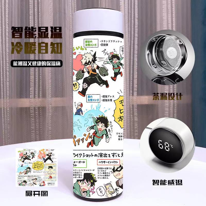 My Hero Acaemia anime Full Color vacuum Double layer 304 stainless steel cup 500ml