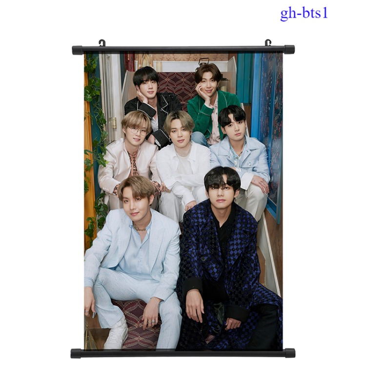 BTS anime wallsroll 60cm*90cm 9 styles