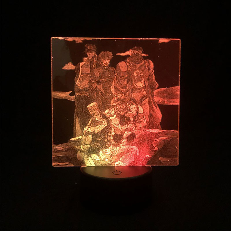 Jojos Bizarre Adventure anime 7 colours LED light
