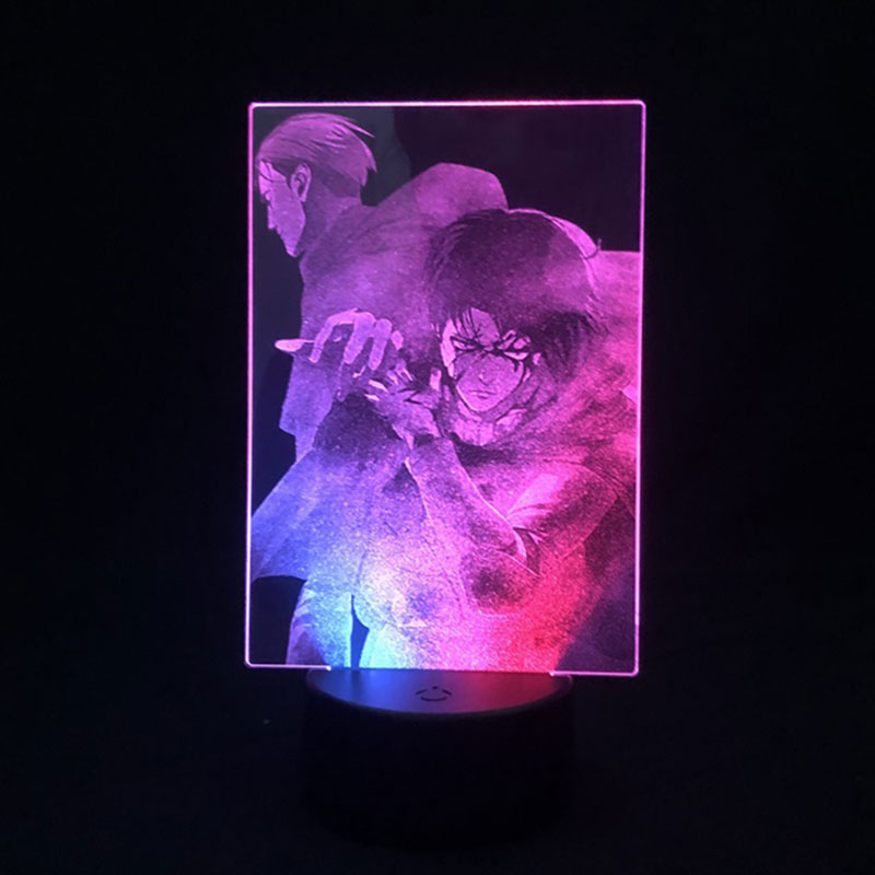 Attack on Titan anime 7 colours LED light