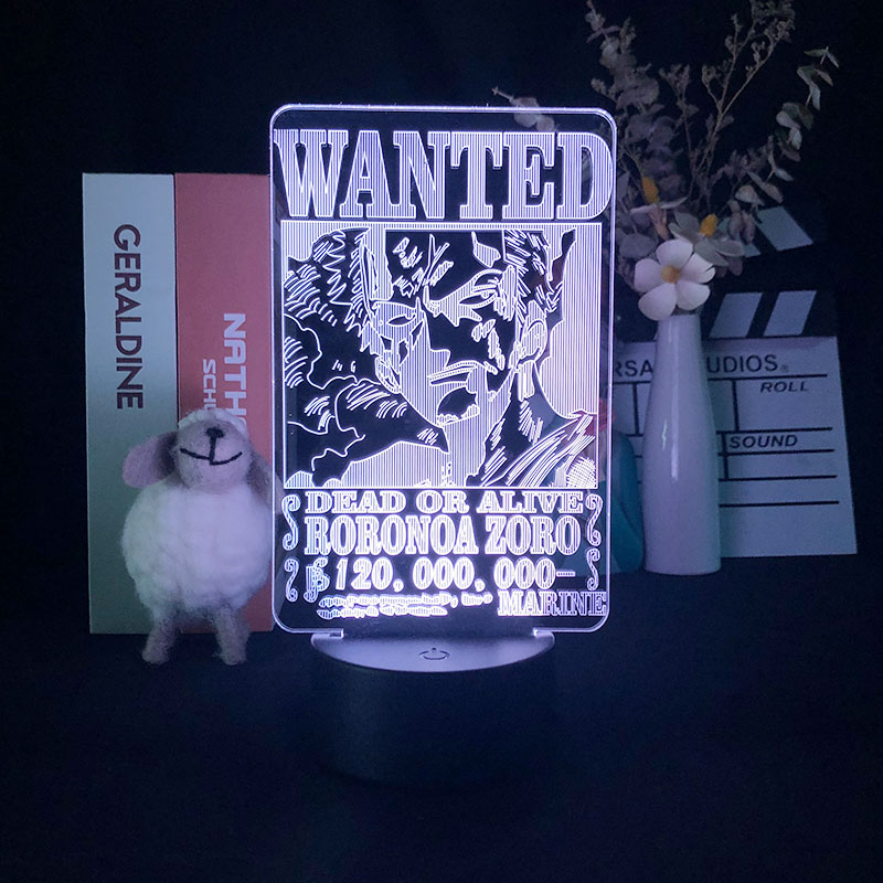 One Piece anime 7 colours LED light