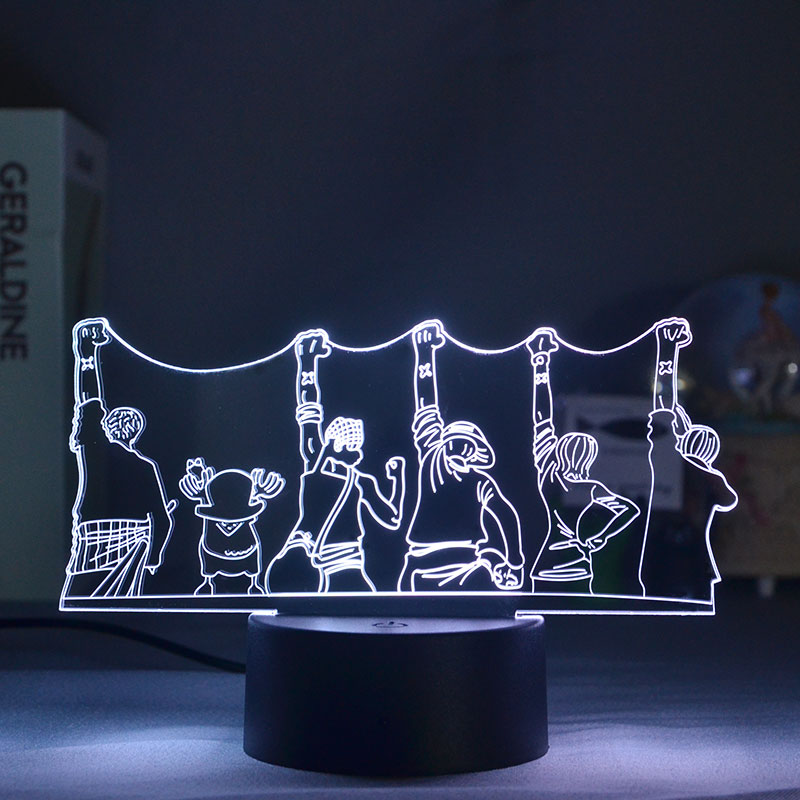 One Piece anime 7 colours LED light