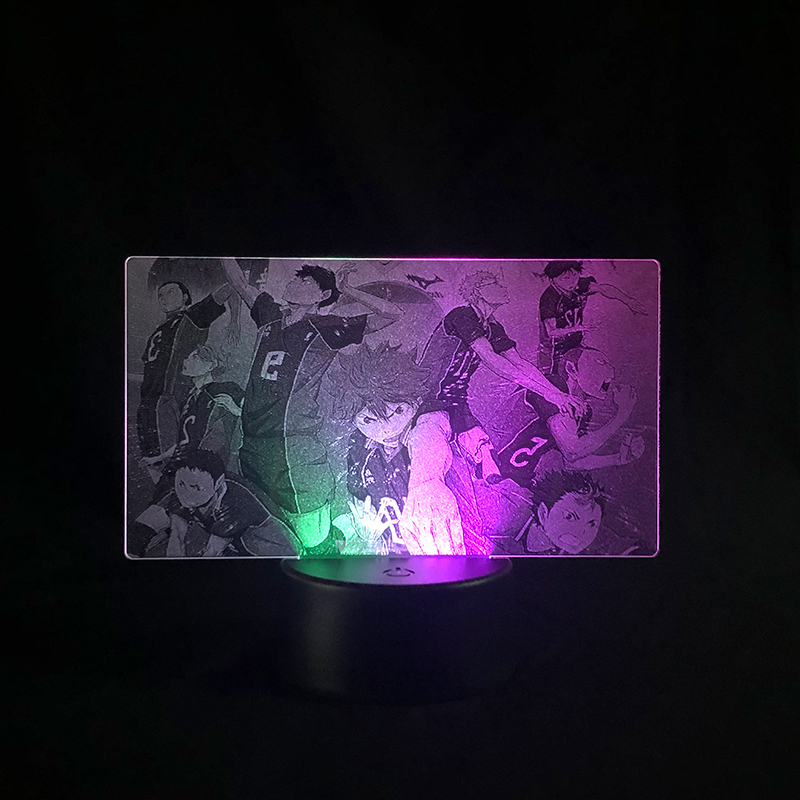 haikyuu anime 7 colours LED light