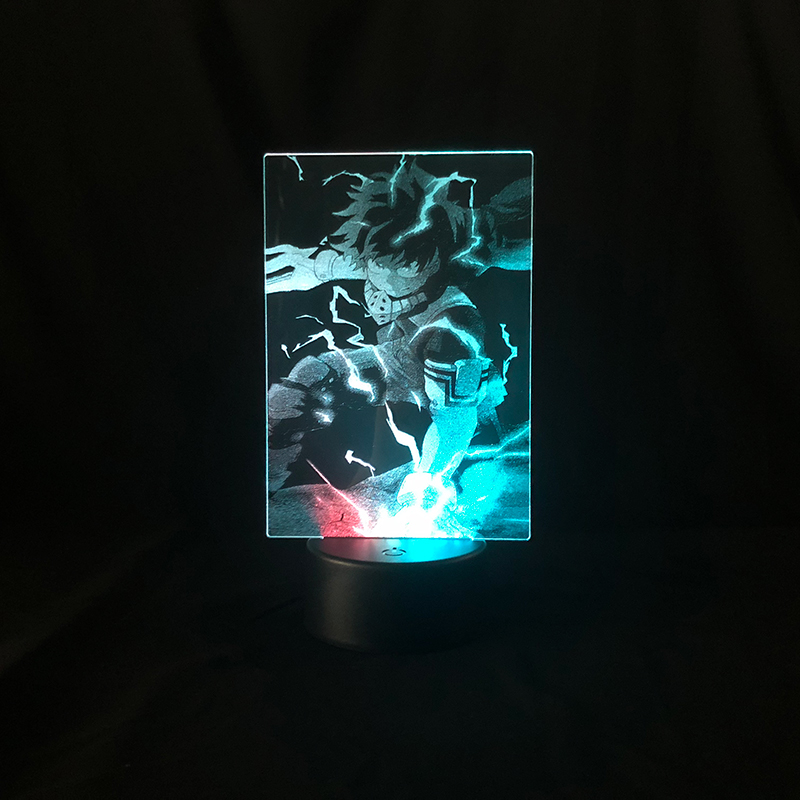 my hero academia anime 7 colours LED light