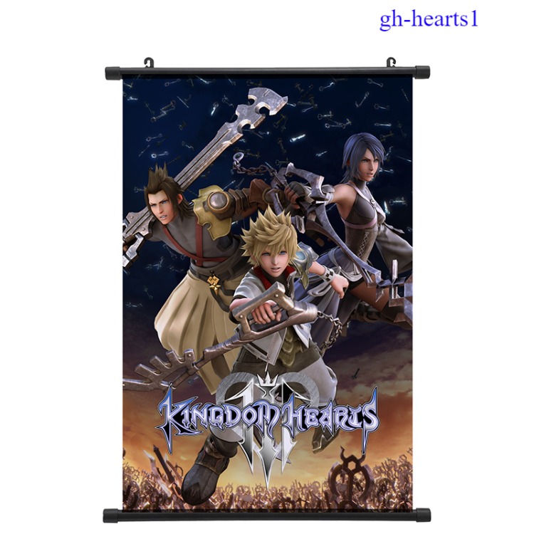 kingdom hearts anime wallscroll 60*90cm