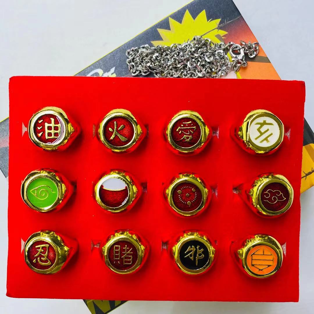 naruto anime ring set