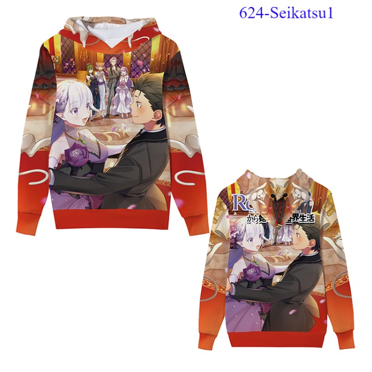 Re: Zero Kara Hajimeru Isekai Seikatsu anime hoodie 5 styles