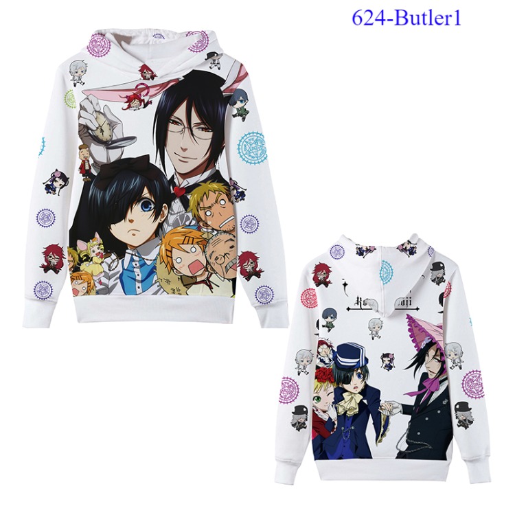 Kuroshitsuji anime hoodie 5 styles