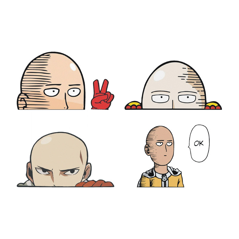 one punch man anime  car sticker