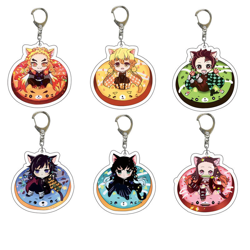 demon slayer kimets anime keychain