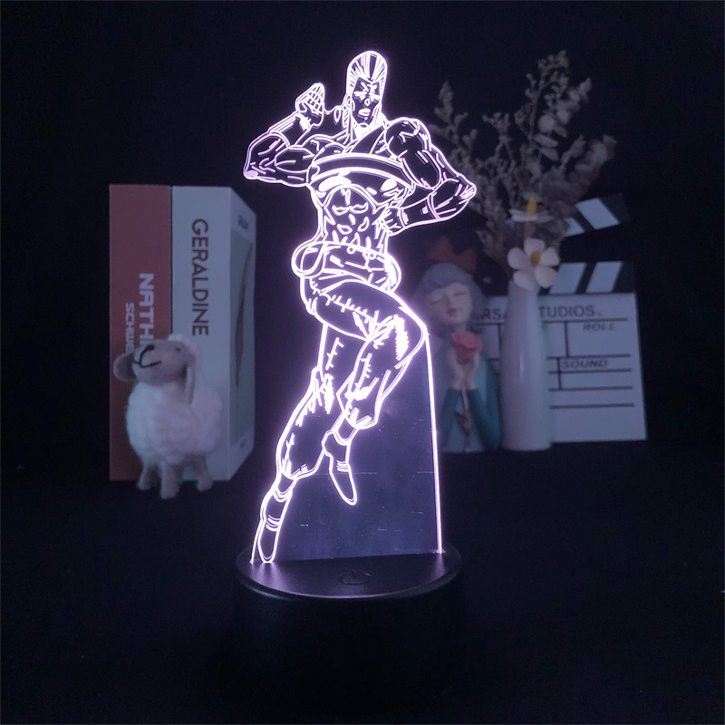 JoJos Bizarre Adventure anime 7 colours LED light