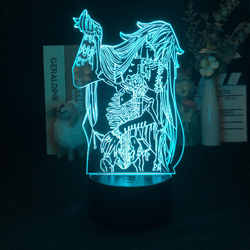 Black Butler Undertaker anime 7 colours LED light