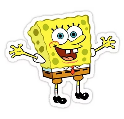 SpongBob anime car sticker