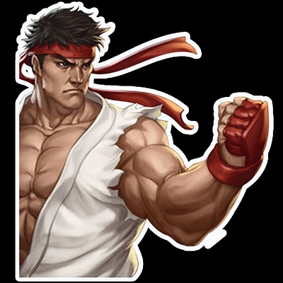 Street Fighter anime car sticker