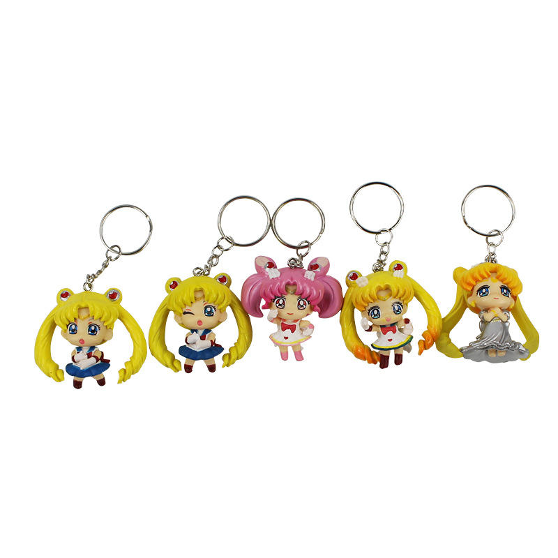 sailormoon anime keychain for 5 pcs