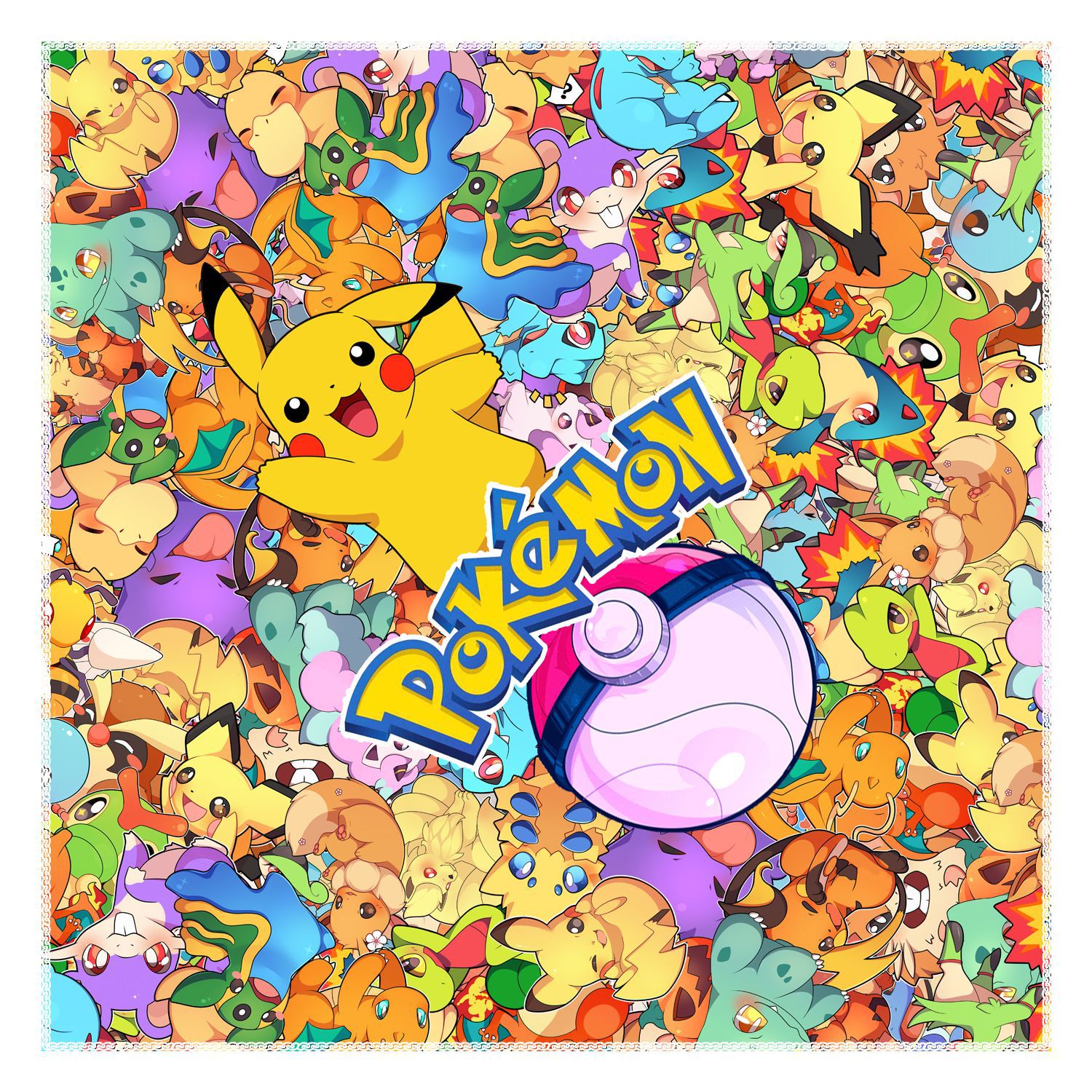 pokemon anime sports scarf 58*58cm