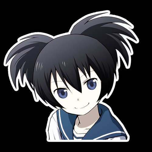 Black Rock Shooter anime car sticker