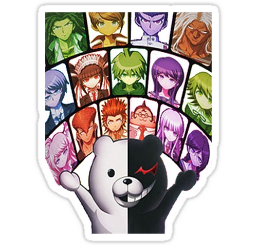 Danganronpa anime car sticker