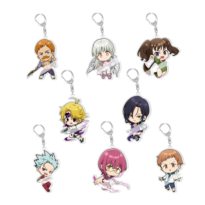 seven deadly sins anine keychain