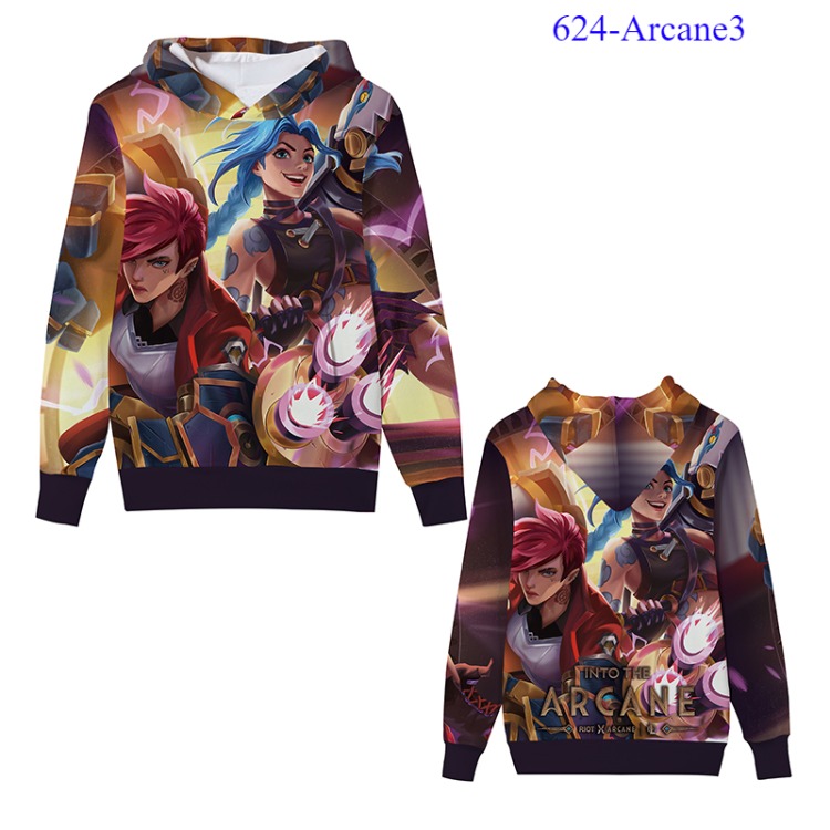 Arcane League of Legends anime hoodie