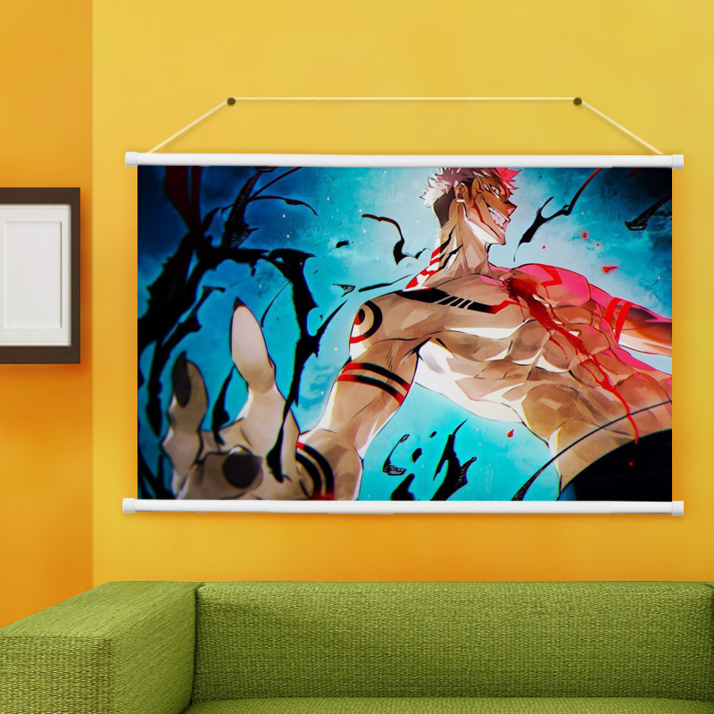 jujutsu kaisen anime wallscroll 90*60cm