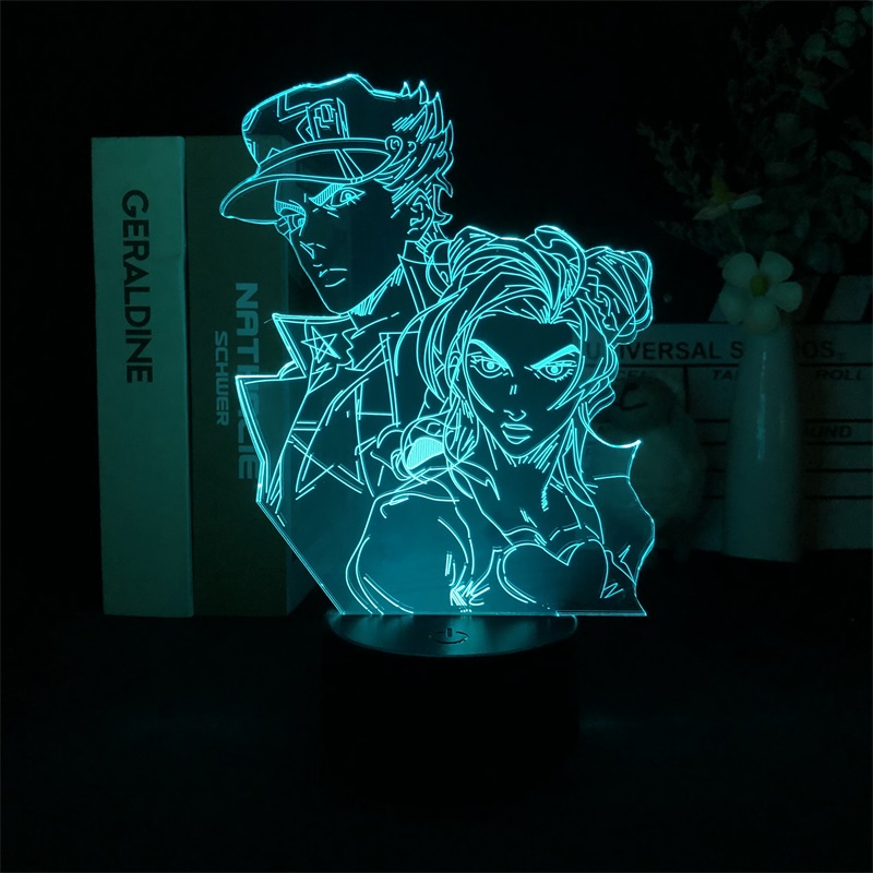 JoJos Bizarre Adventure anime 7 colours LED light