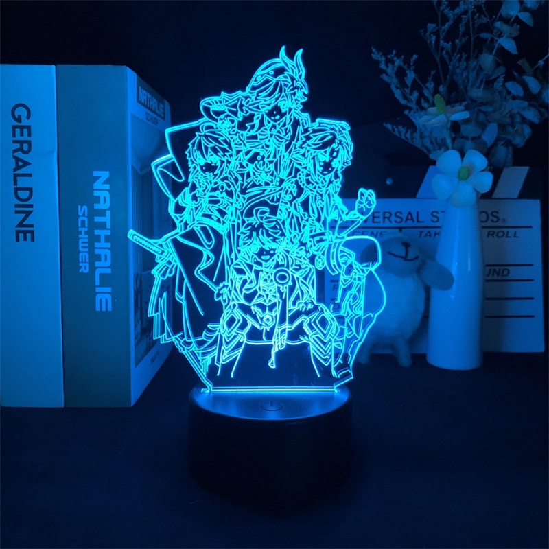 Genshin Impact Noelle anime 7 colours LED light