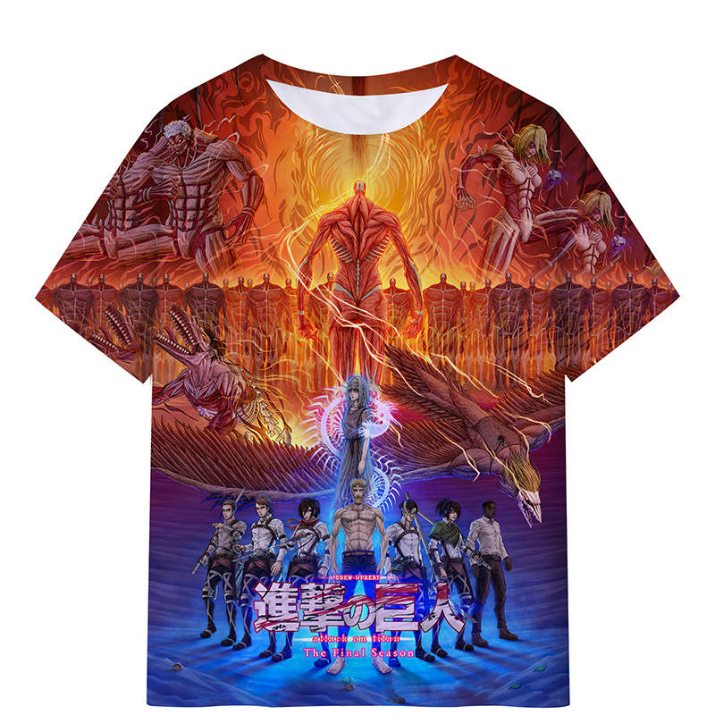 attack on titan anime T-shirt