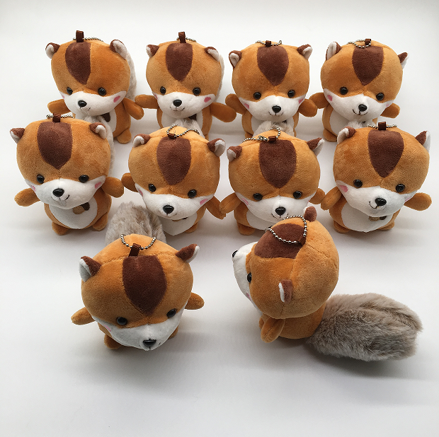 Little squirrel Plush for 10 pcs 12cm