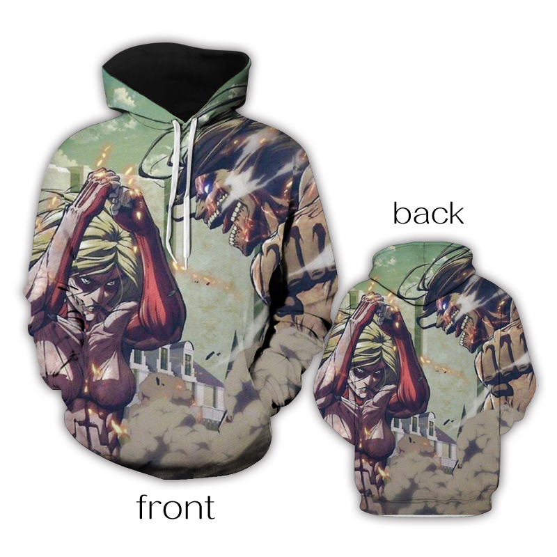 attack on titan anime hoodie