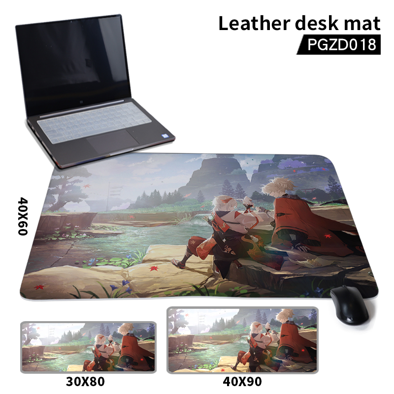 Genshin Impact Noelle anime leather desk mat 40*60*0.2cm