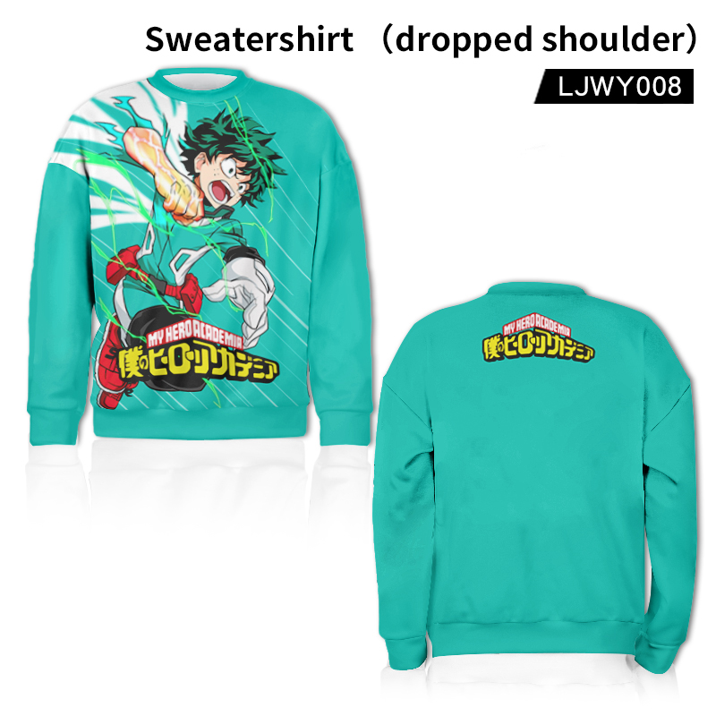 my hero academia anime hoodie