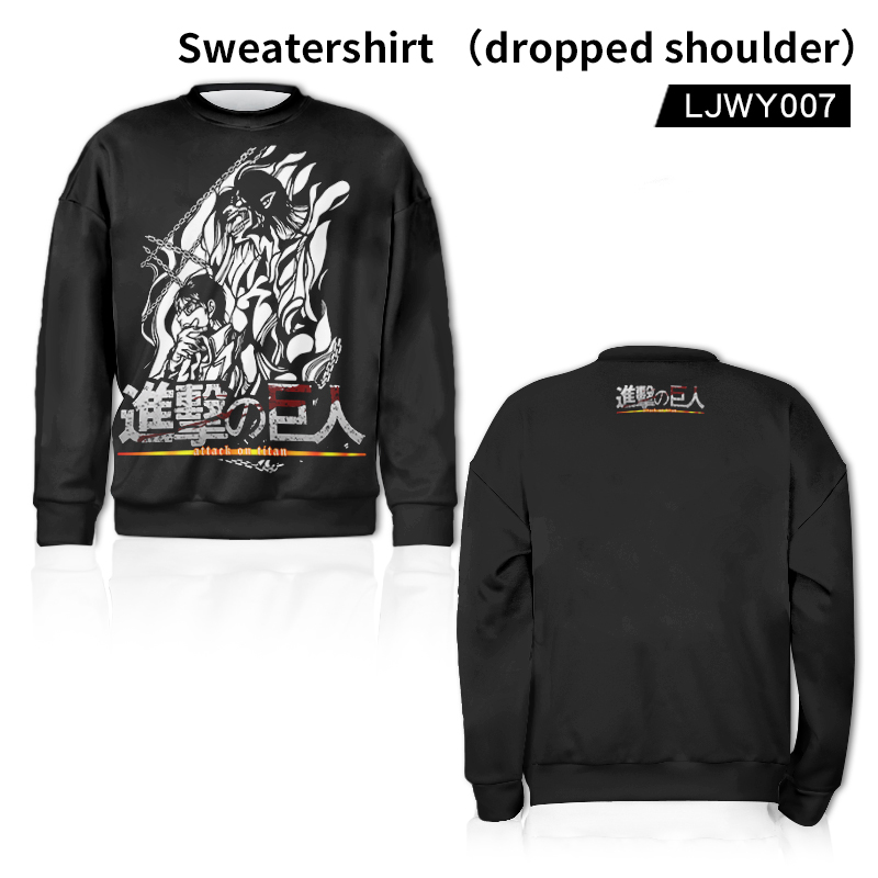 attack on titan anime hoodie