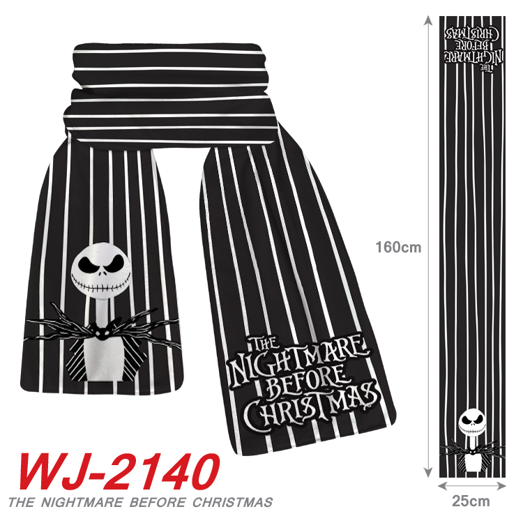 Nightmare before christmas amine scarf 160*25cm