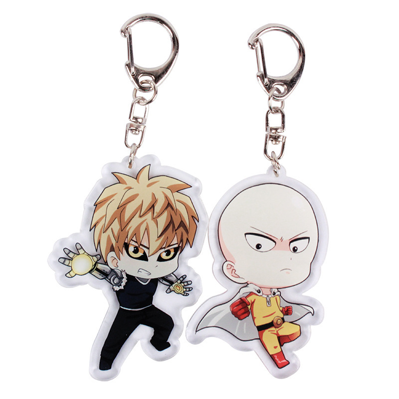 one punch man anime keychain