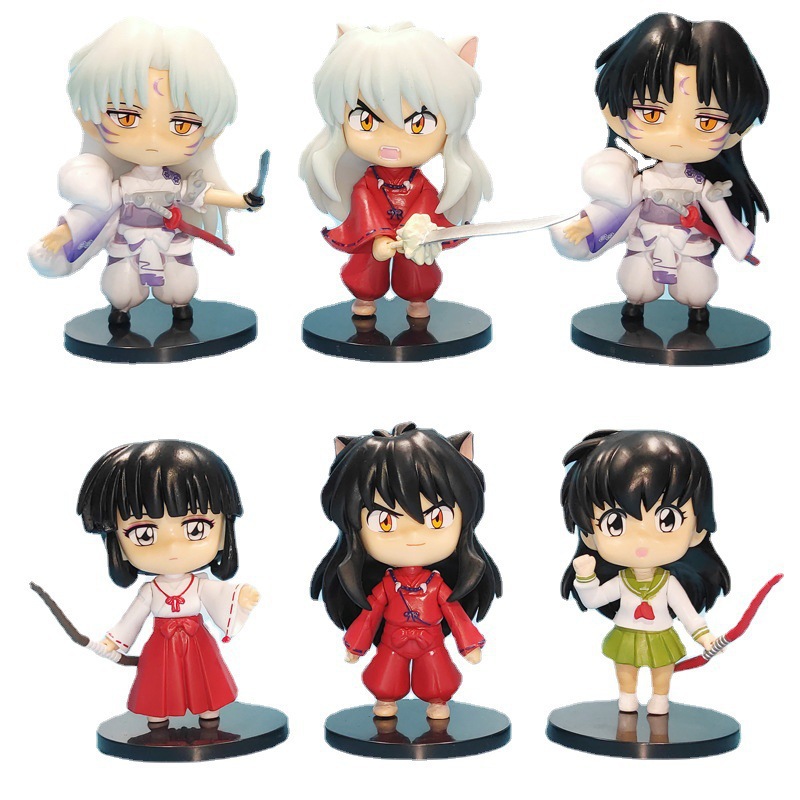 Iunyasha anime figure 6pcs/set 10cm