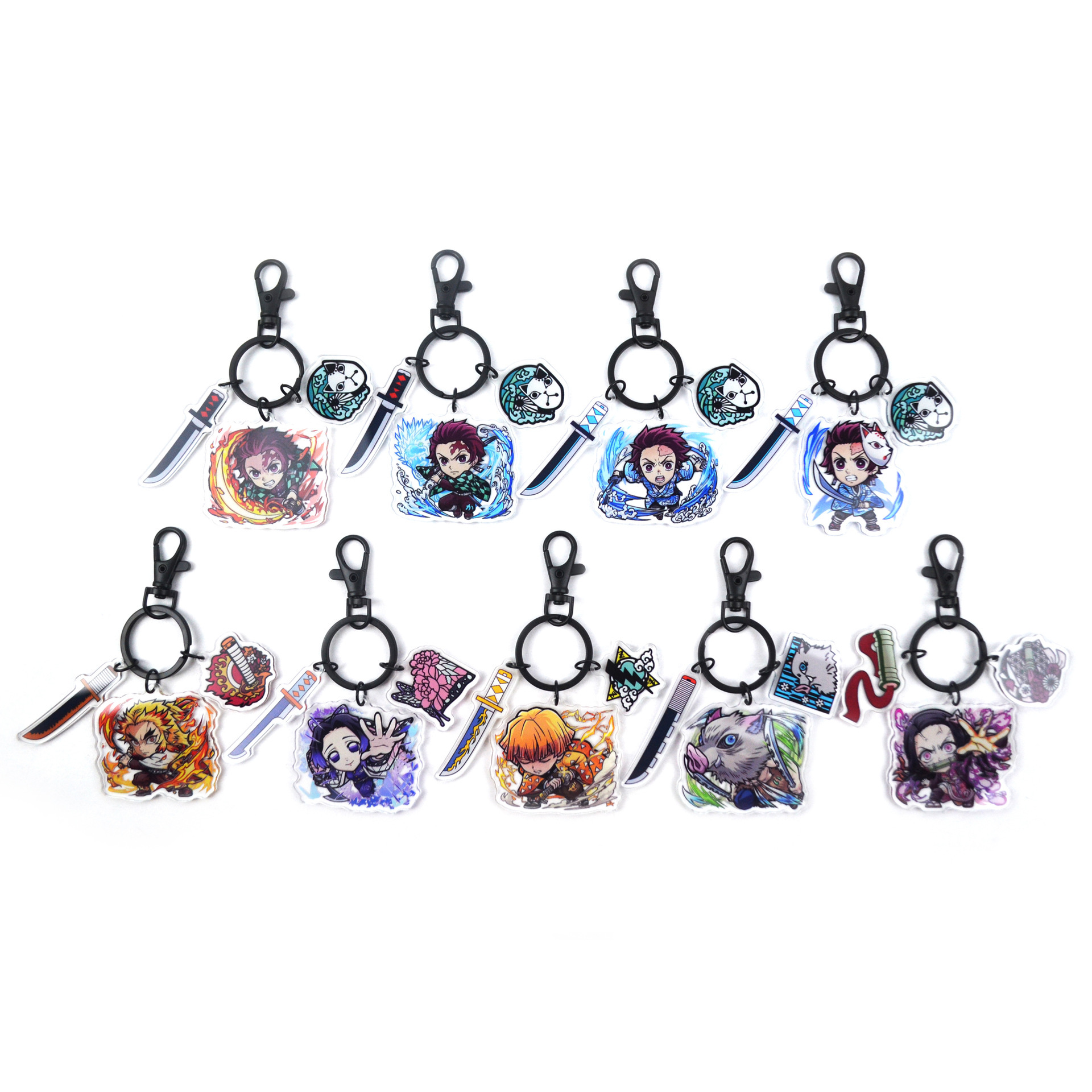 demon slayer kimets anime keychain