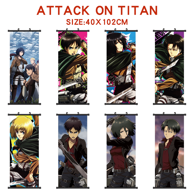 attack on titan anime wallscroll 40*102cm