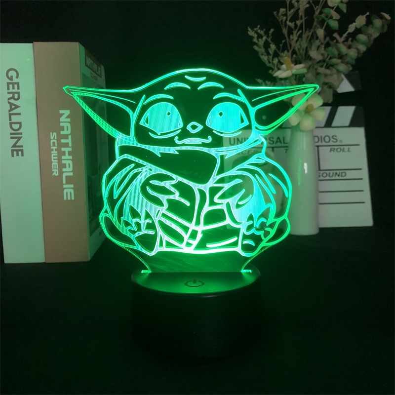 Grogu 7 colours LED light