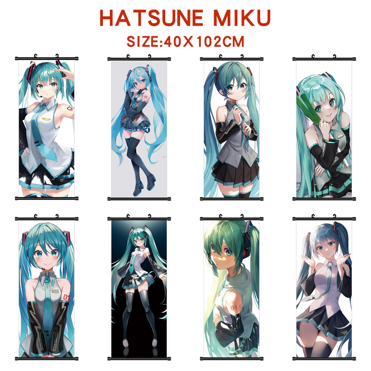 miku hatsune anime wallscroll 40*102cm