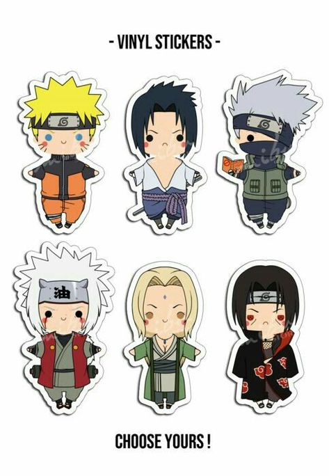 Naruto anime car sticker price for a set of 6 pcs