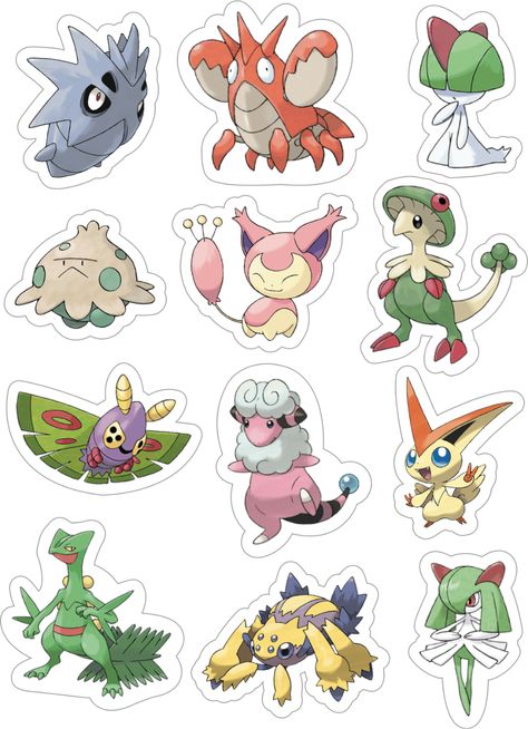 Pokemon anime car sticker 3 styles price for a set of 12 pcs