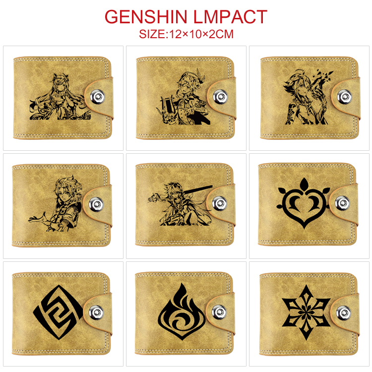 Genshin Impact Noelle anime wallet