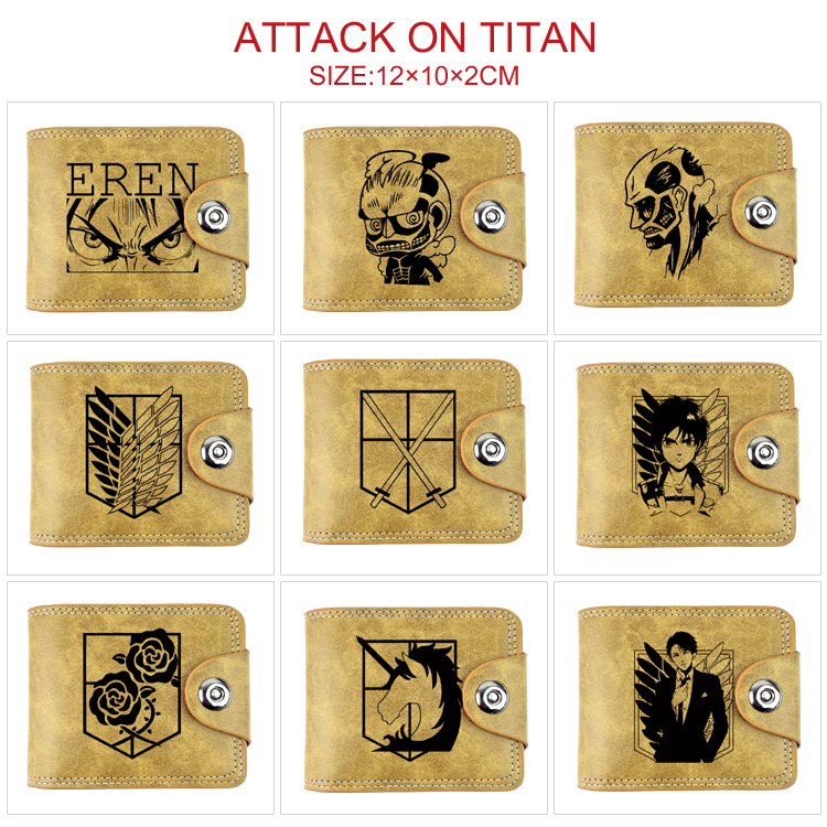 attack on titan anime wallet