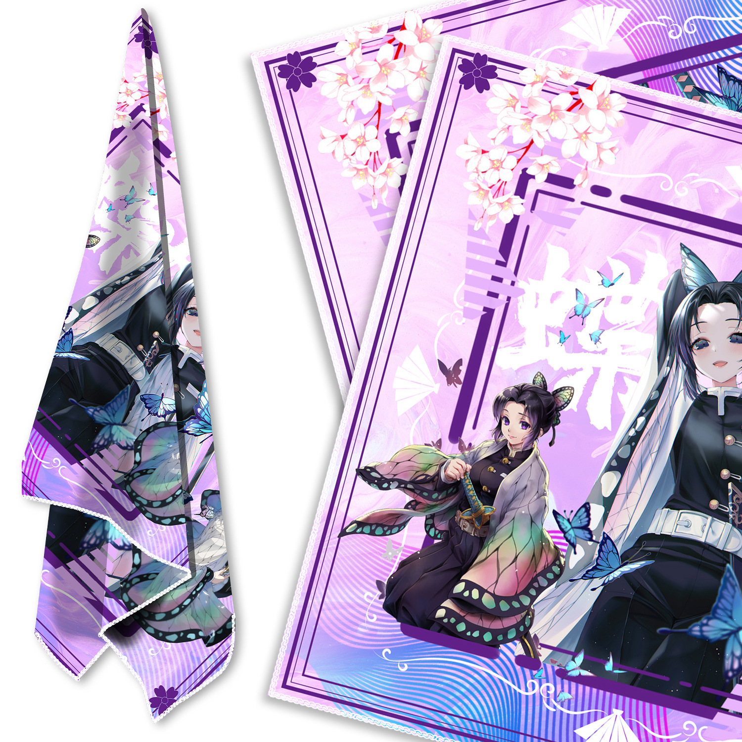 demon slayer kimets anime sports scarf 58*58cm