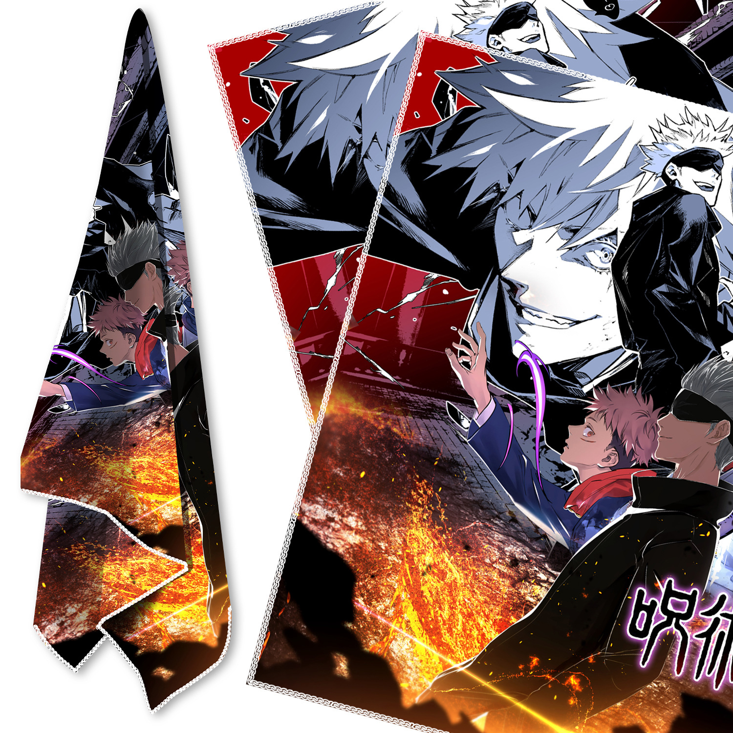 jujutsu kaisen anime sports scarf 58*58cm