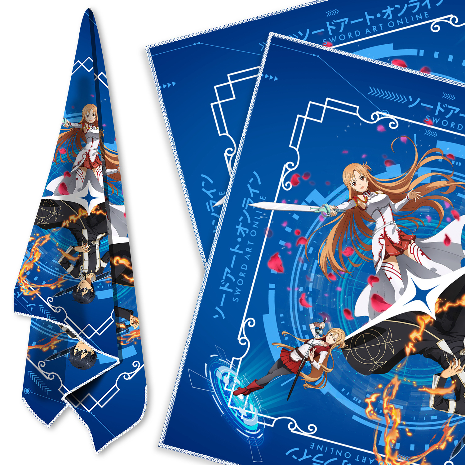 Sword art online anime sports scarf 58*58cm