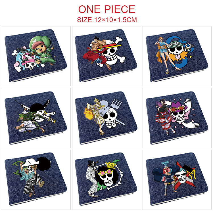 one piece anime wallet